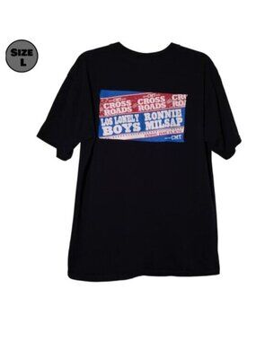 CMT Crossroads: Los Lonely Boys & Ronnie Milsap USED Shirt (L, Y2K, Promo)